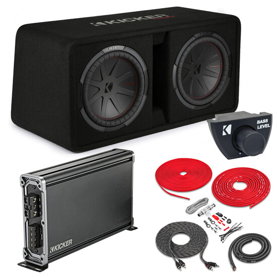Корпус двойного сабвуфера Kicker DCWR122 12 Усилитель с пультом дистанционного управления и комплектом проводов 135490₽