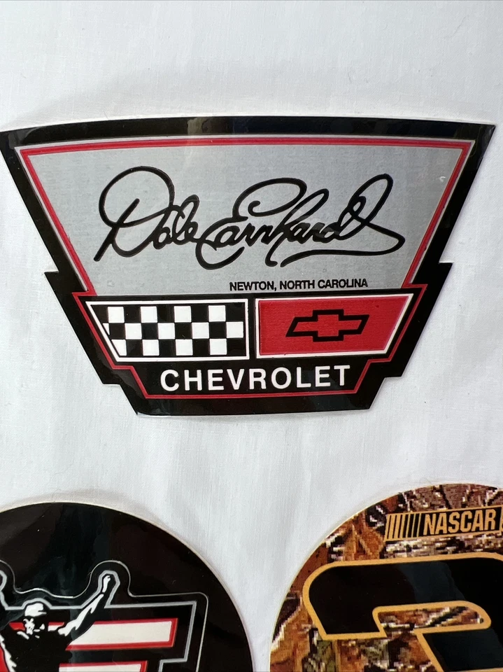 NASCAR Dale Earnhardt SR #3 Logo 3" ROUND STICKER LOT of 5 Black Camo Decal VTG - Image 3 of 4