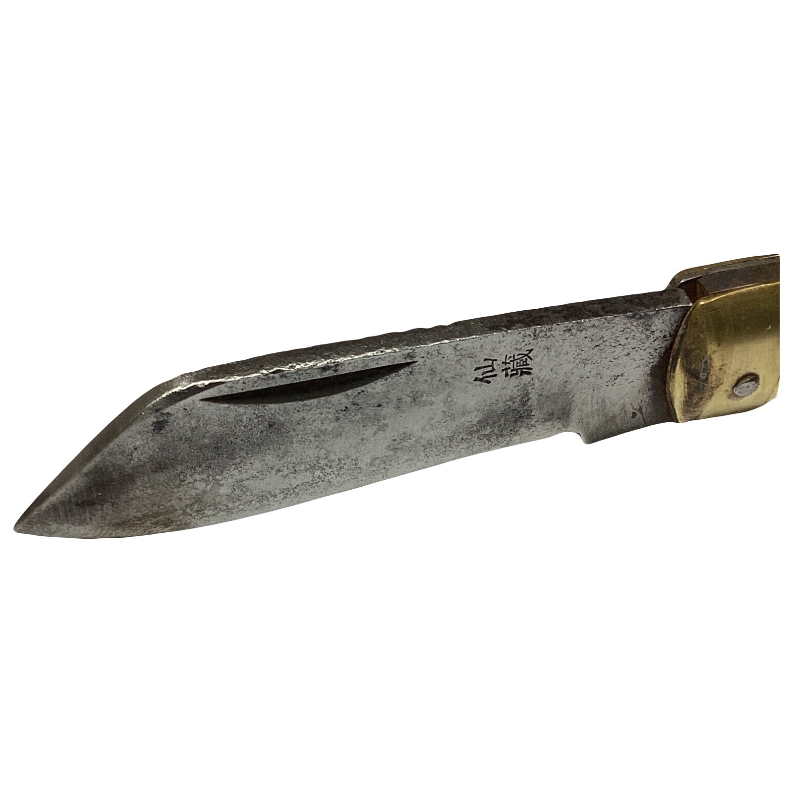 Vintage Japanese Folding Bone Knife Sailing Pocket Military Rope Navy