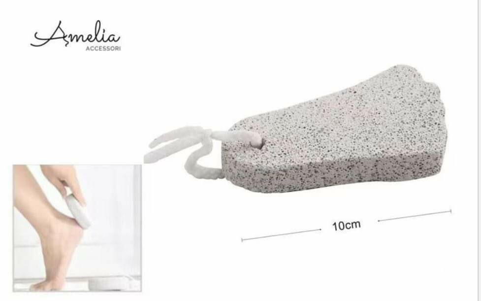 1 Pietra pomice piedi pedicure esfolliante scrub rimozione calli duroni corda
