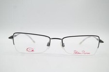 Vintage Paloma Picasso 8531 Black Silver Half-Rim Glasses Frame NOS