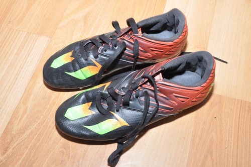 Adidas Messi 15 2 Black Red Green Soccer Cleats Youth Size 5 5 Ebay