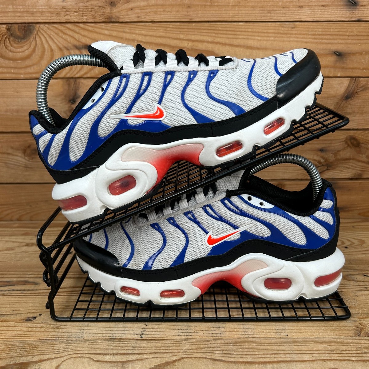 Nike Trainers Womens Size UK Air Max Plus TN White Crimson Run