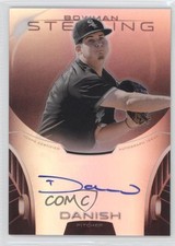2013 Bowman Sterling Prospect Ruby Refractor 97/99 Tyler Danish Auto g6w