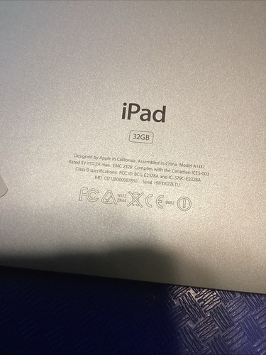 A1337 Apple iPad 1st Generation - 32GB Wi-Fi REPAIR OR PARTS TESTED NOT WORKING - Bild 3 von 6