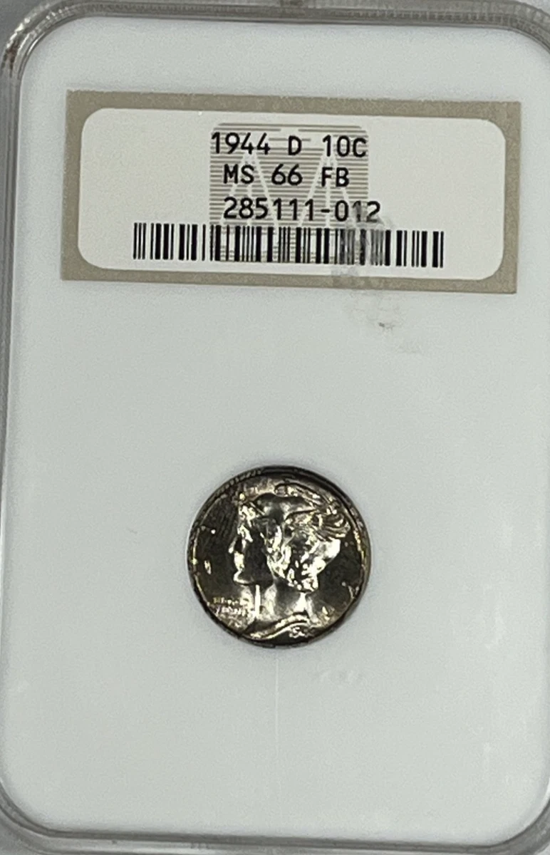 MS 66 Graded 1944 Year Mercury Dimes (1916-1945) for sale | eBay