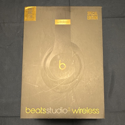 Beats Studio3 Wireless Special Edition ANC Black/Gold EMPTY BOX & ACCESSORIES.