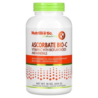 2 X NutriBiotic, Immunity, Ascorbate Bio-C, Vitamin C with Bioflavonoids and Min