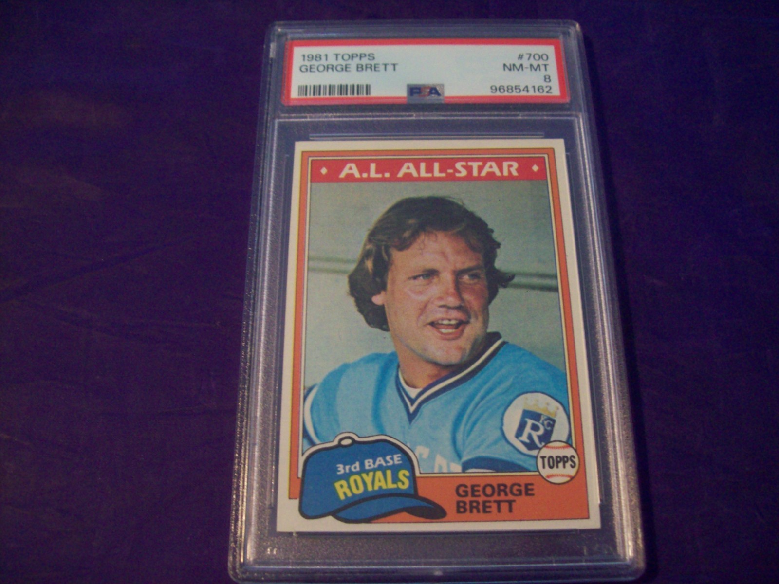 1981 TOPPS #700 GEORGE BRETT PSA 8