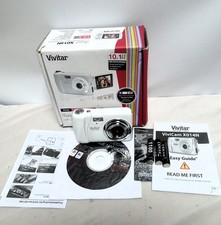 Vivitar vivcam X014N camera white boxed 10.1mp flip screen working