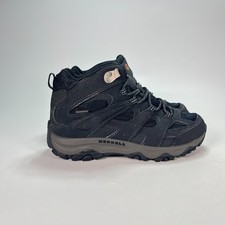Merrell Moab 3 Mid Black Trail Hiking Outdoor Boots Shoes MK265702 Youth Size 6M