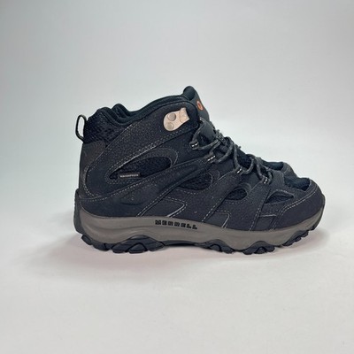 Merrell Moab 3 Mid Black Trail Hiking Outdoor Boots Shoes MK265702 Youth Size 6M
