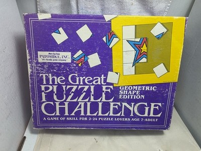 Patomike Inc. 1987 ''The Great Puzzle Challenge''Multi Player Board Game/ Complete