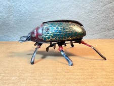 Vintage Lehmann Tin Litho Wind up Beetle, works nicely, 1895 Dated, Video