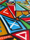 Striking Abstract Cubism Portrait - 14x11" Acrylic Painting On Mixed Media Paper — photo 5