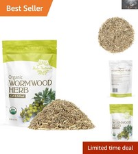 Artisan Organic Wormwood Herb - 4oz USDA Certified Herbal Tea Resealable Pouch