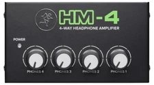 Mackie HM-4 4-Way Distribution Headphone Amplifier Amp w/4 Headphone Outputs