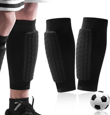 Soccer Shin Guards Shin Pads for Kids Youth Adult Calf Compression Sleeve with H