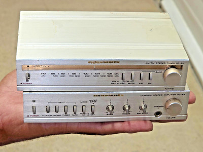 MINI + MINI MARANTZ ST-53 SC-53 SYSTEM AM FM PLUS HEAD PHONE PREAMPLIFIER (WORK)