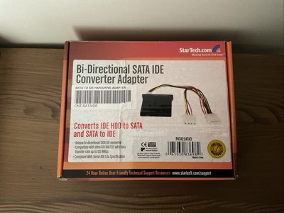 StarTech Bi-directional SATA To IDE Harddrive Converter Adapter - NEW