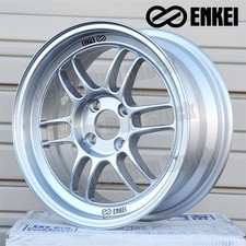 Authentic Enkei Rpf1 15x7 4x100 35 Offset Silver 12 Spokes Sport 4 Wheels Set