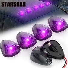 5-pack Led Cab Roof Marker Lights Waterproof Super Duty Truck Roof Light Purple