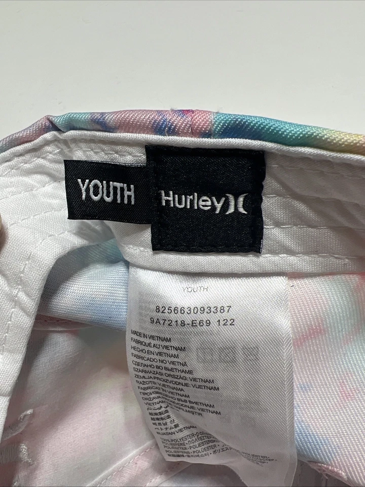 Gorra de béisbol Hurley multicolor teñida con corbata jóvenes niños NUEVA Foto 3 de 4