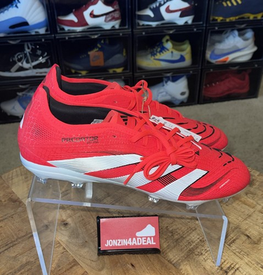 #ad Size 7.5 Adidas Predator 24 Pro FG Men’s Soccer Cleats Lucid Red ID3856 $97.29