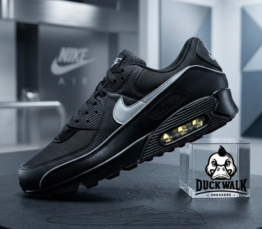 Nike Air Max 90 PRM Shoes Black Reflective HV4517-002 Men's Sizes