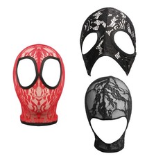 Unisex Adults Full Face Cover Halloween Headgear Cosplay Hooded Mask Gothic