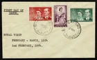 AUSTRALIA 1954 FDC Royal visit cancel Cairns Michel 242/4 SG72Z8