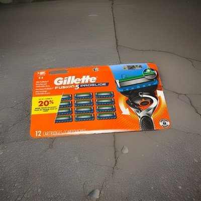 Gillette Fusion5 ProGlide Razor Blades for Men - 12 Refills Brand New