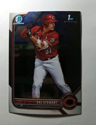 2022 Bowman Draft Sal Stewart Chrome 1st Bowman Reds #BDC-122