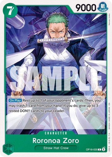 ZORO SERIAL NUMBER PSA 10 OP12-020 FLAGSHIP BATTLE 2026 PROMO