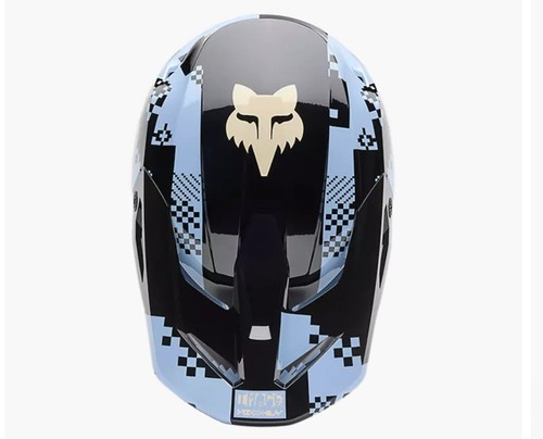 Casco Fox Racing V1 Azul Pizarra Claro Imagen Digi Suciedad Todoterreno MX Talla S M L XL - Imagen 3 de 16