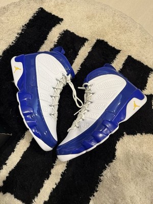 Jordan Air Jordan 9 Retro Kobe White Blue Yellow 302370-121 Men's Lakers Rare PE