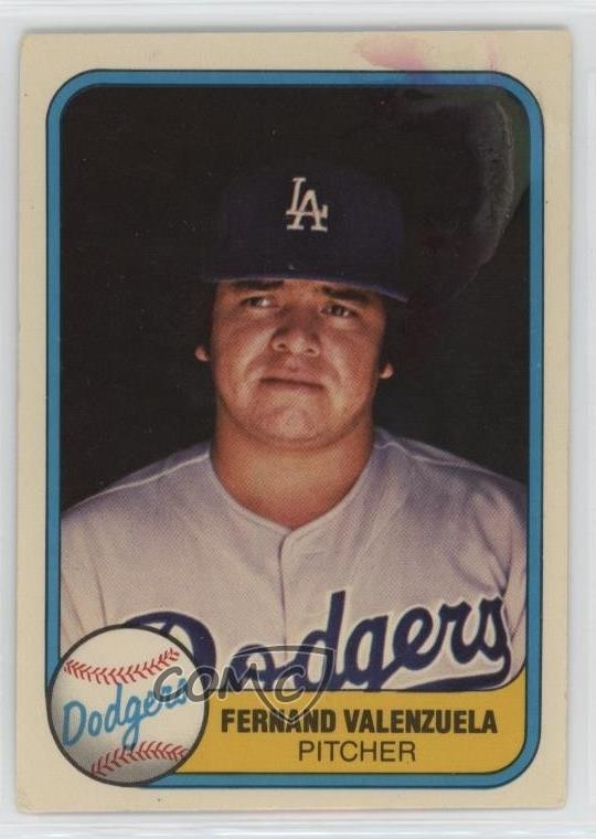1981 Fleer Fernando Valenzuela (Name Misspelled as Fernand) #140 0q3