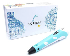 SCRIB3D P1 3D Printing Pen with Display Starter Kit 3 Colours PLA Filament NEW