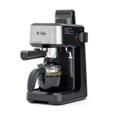 Mr. Coffee 4-Shot Steam Espresso Machine Cappuccino Maker, Latte Maker