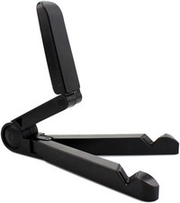Portable Monitor Stand  Tablet Holder- Adjustable, Foldable, Black