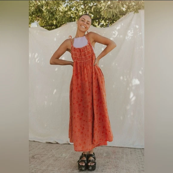 Free People Orange Dresses for Women for sale | eBay