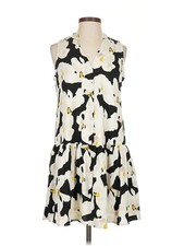 Nine West Women Ivory Casual Dress XS