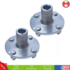 2* 4" x 4" Go-Kart Live Axle Hub with 1" to 3/4" Step-Down for Gokart, Quad, ATV