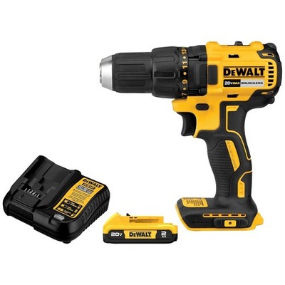 DEWALT 20V MAX Cordless Drill Driver Set, 1/2 Inch Electric Drill DCD777D1