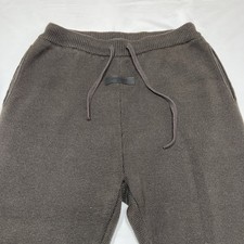 Fear of God Essentials  Knit Joggers Brown Small Ribbed Lounge Pants  Mens S