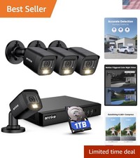 8CH H.265 3K Lite Wired Security Camera System with AI Human/Vehicle Detecti...