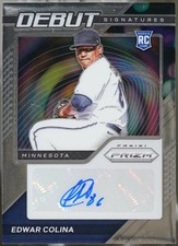2021 Panini Prizm - Debut Signatures Baseball Edwar Colina #DS-EC VG