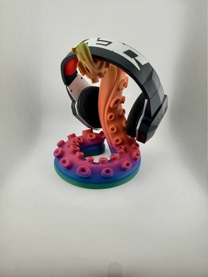 Playstation 5 Headset Stand   3D Printed Kraken Octopus Earphone Holder