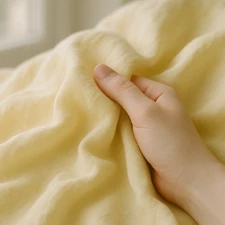 Light Goldenrod Yellow Linen Fabric by the Yard – Apparel, Home Décor & Crafts