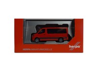 Herpa 096478 Mercedes Benz Sprinter 2018 Bus Flachdach Feuerrot 1:87 Neu